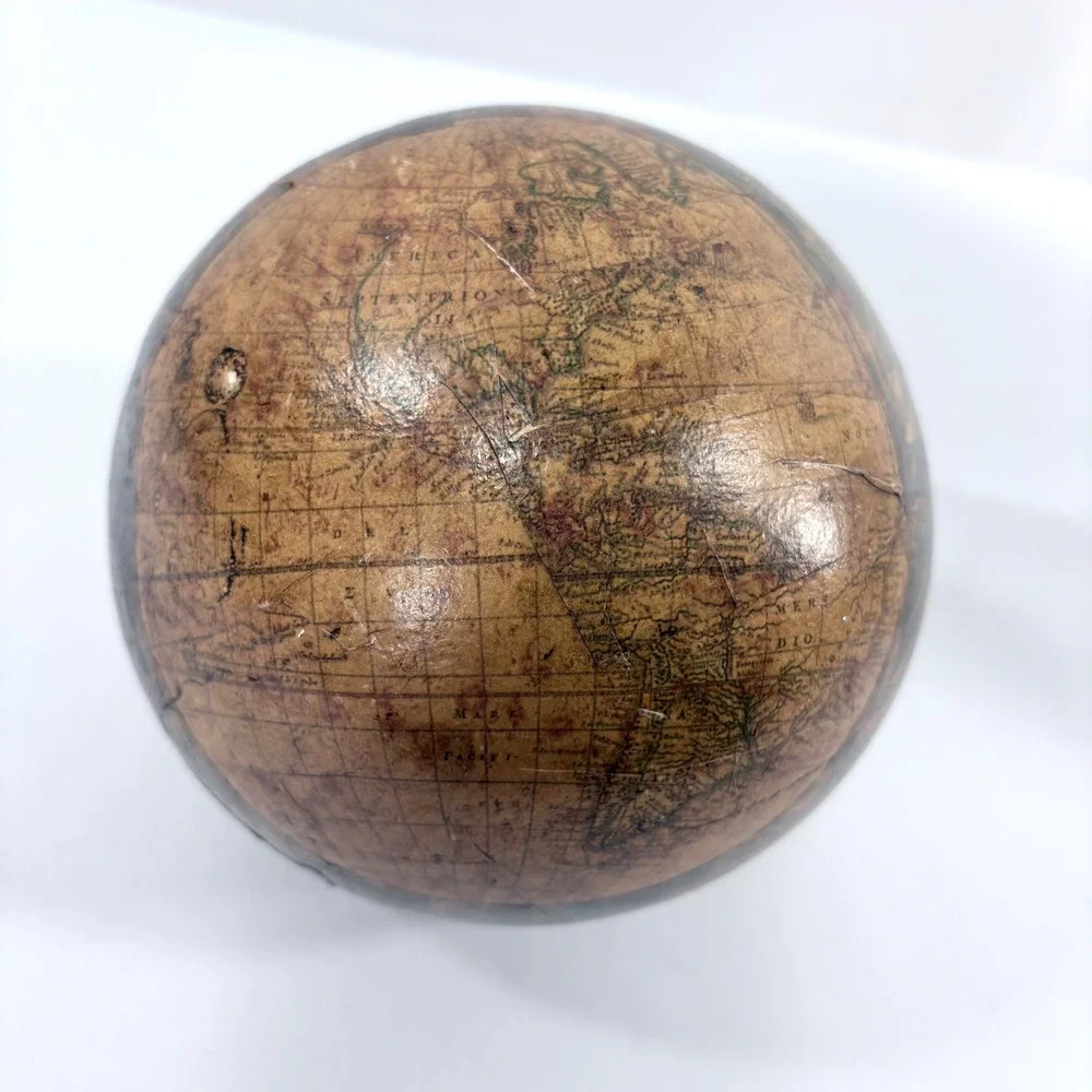 Decorative Wood Globe with Paper Decoupage Globe Ancient World Map‎ Decor 5
